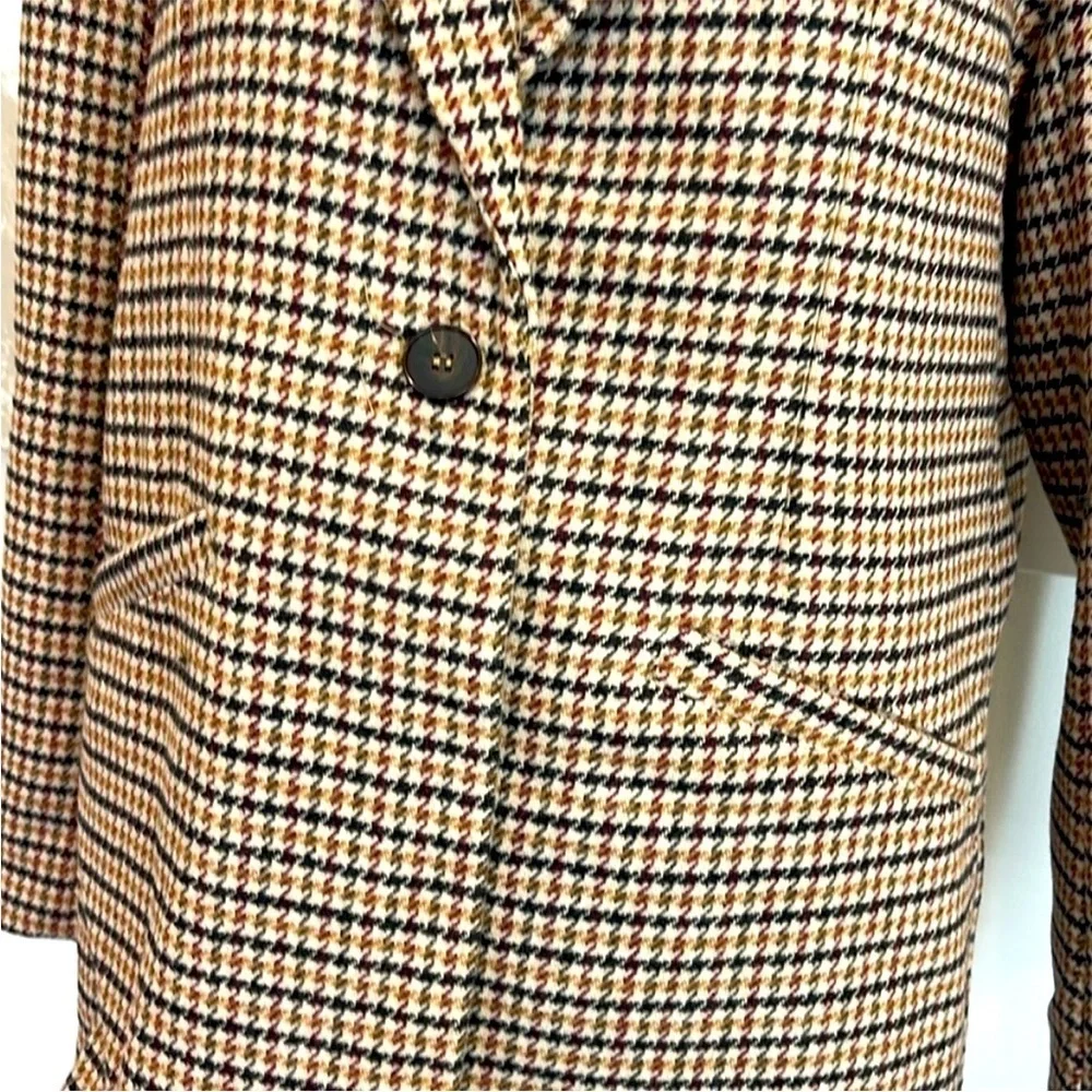 NWOT Torn by Ronny Kobo ANOK BLAZER forest combo Medium oversized,plaid,neutrals